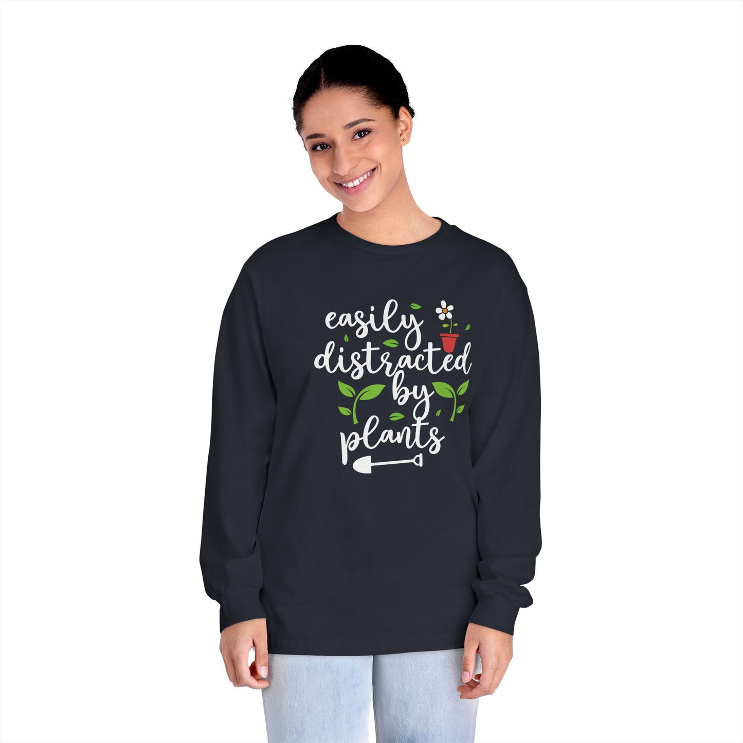 Easily Distracted By Plants Long Sleeve T-Shirt