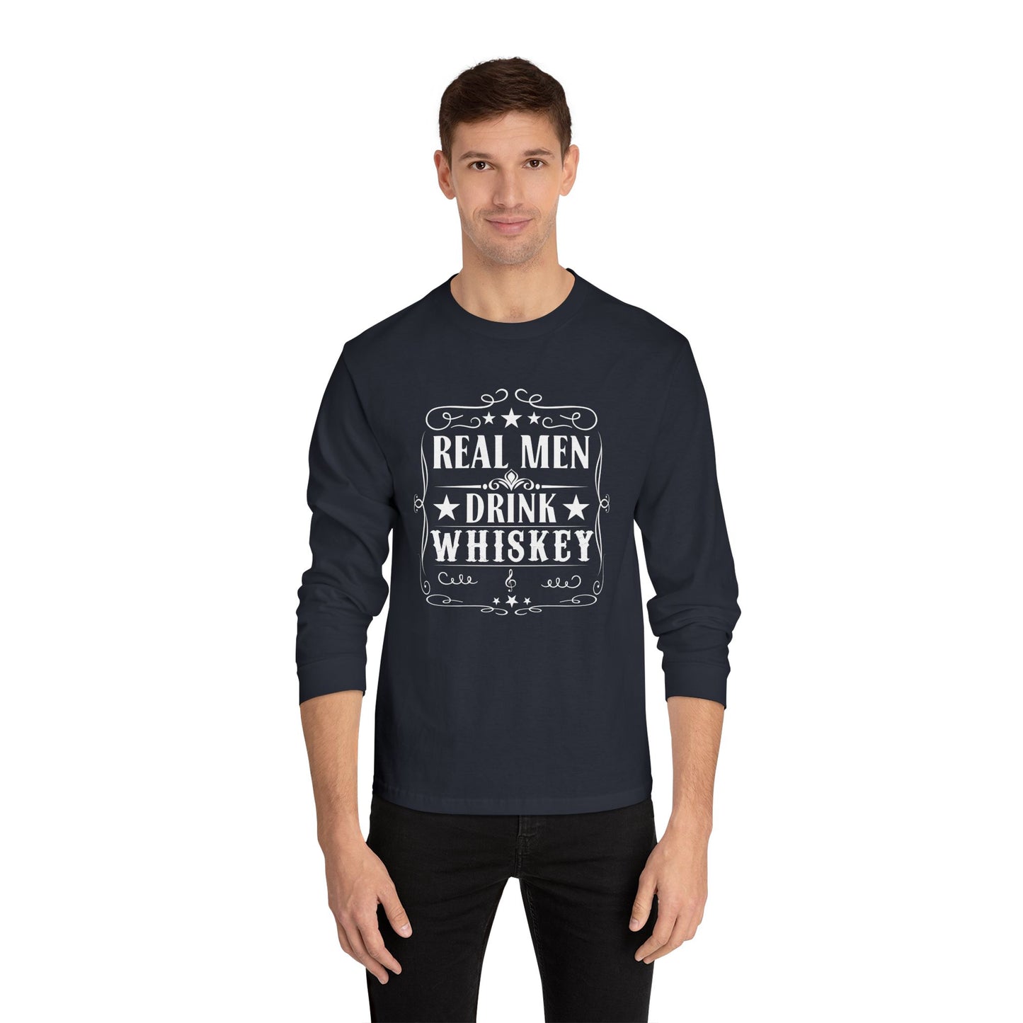 Real Men Drink Whiskey Crewneck Sweatshirt