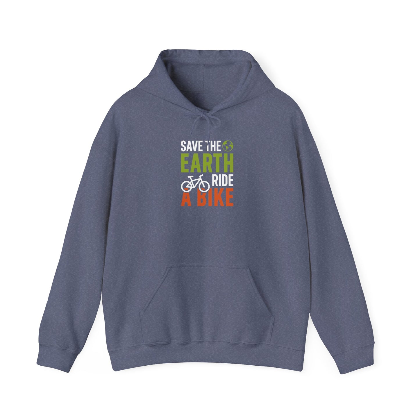 Save The Earth Ride A Bike Hooded Sweatshirt