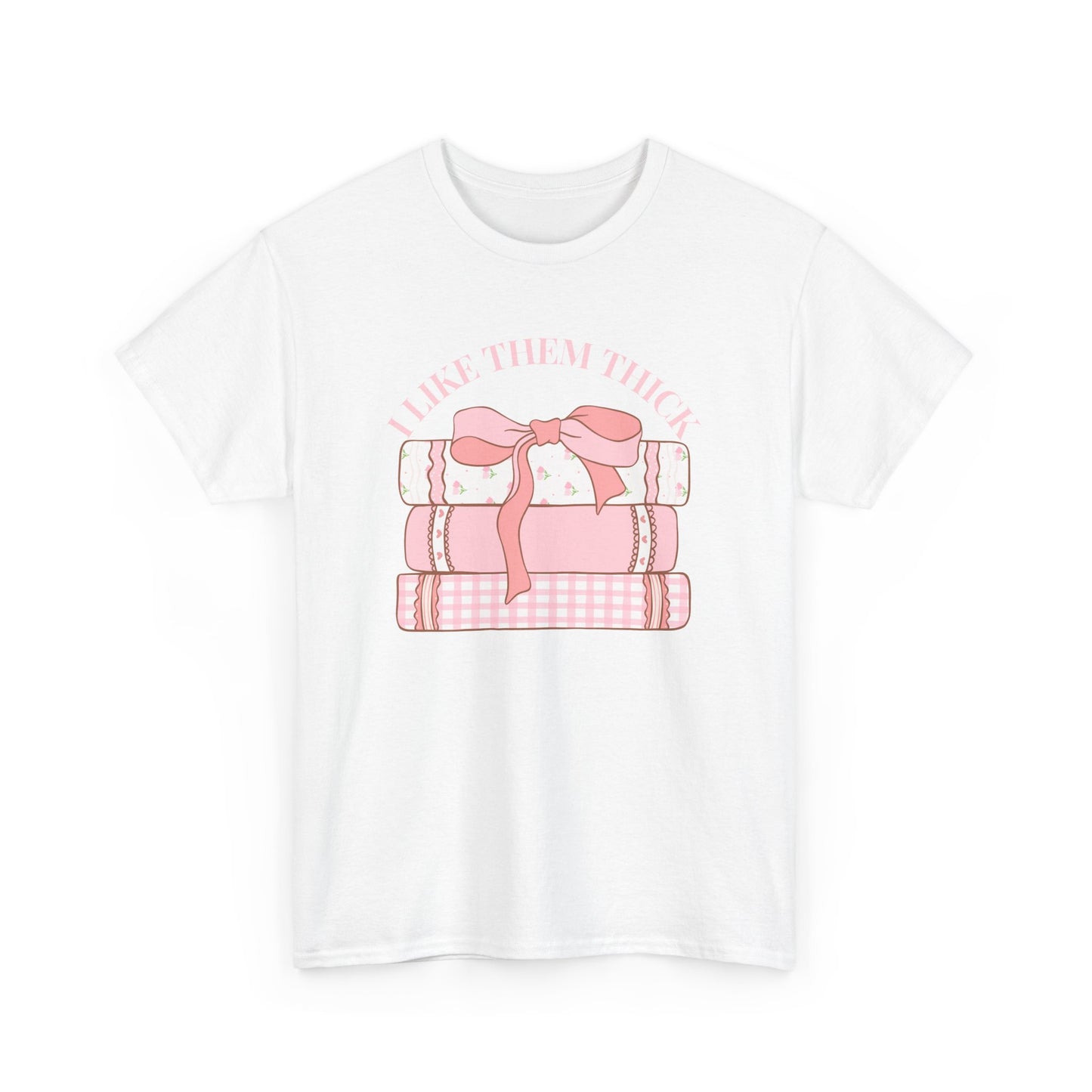 Book Lover Tee - I Like Them Thick Stack of Books Book Lover T-Shirt