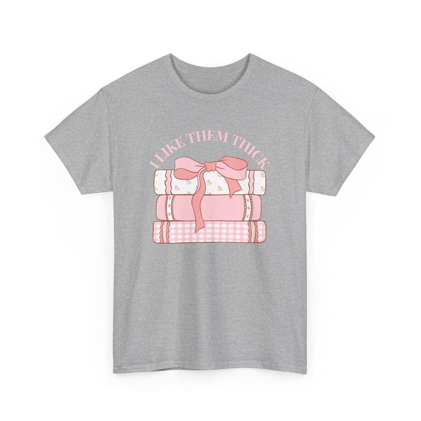 Book Lover Tee - I Like Them Thick Stack of Books Book Lover T-Shirt