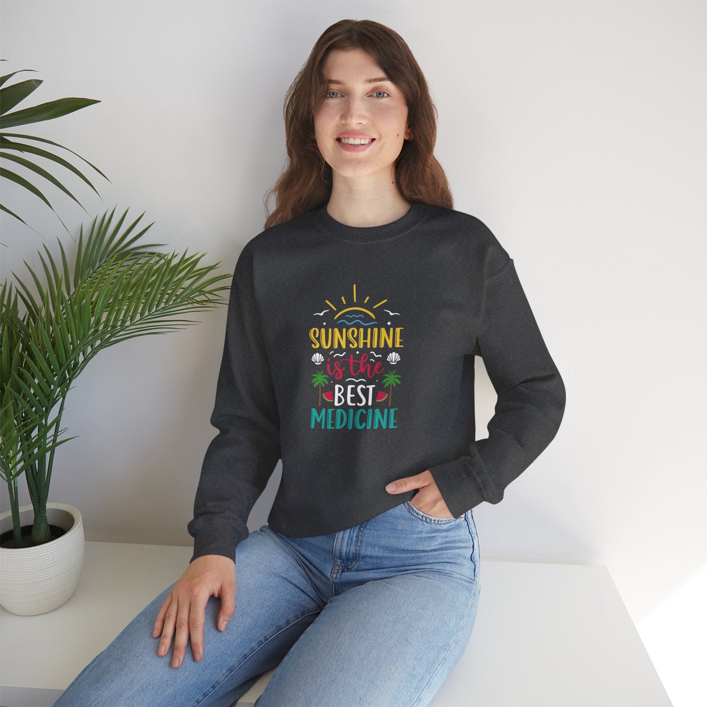 Sunshine Is The Best Medicine Crewneck Sweatshirt