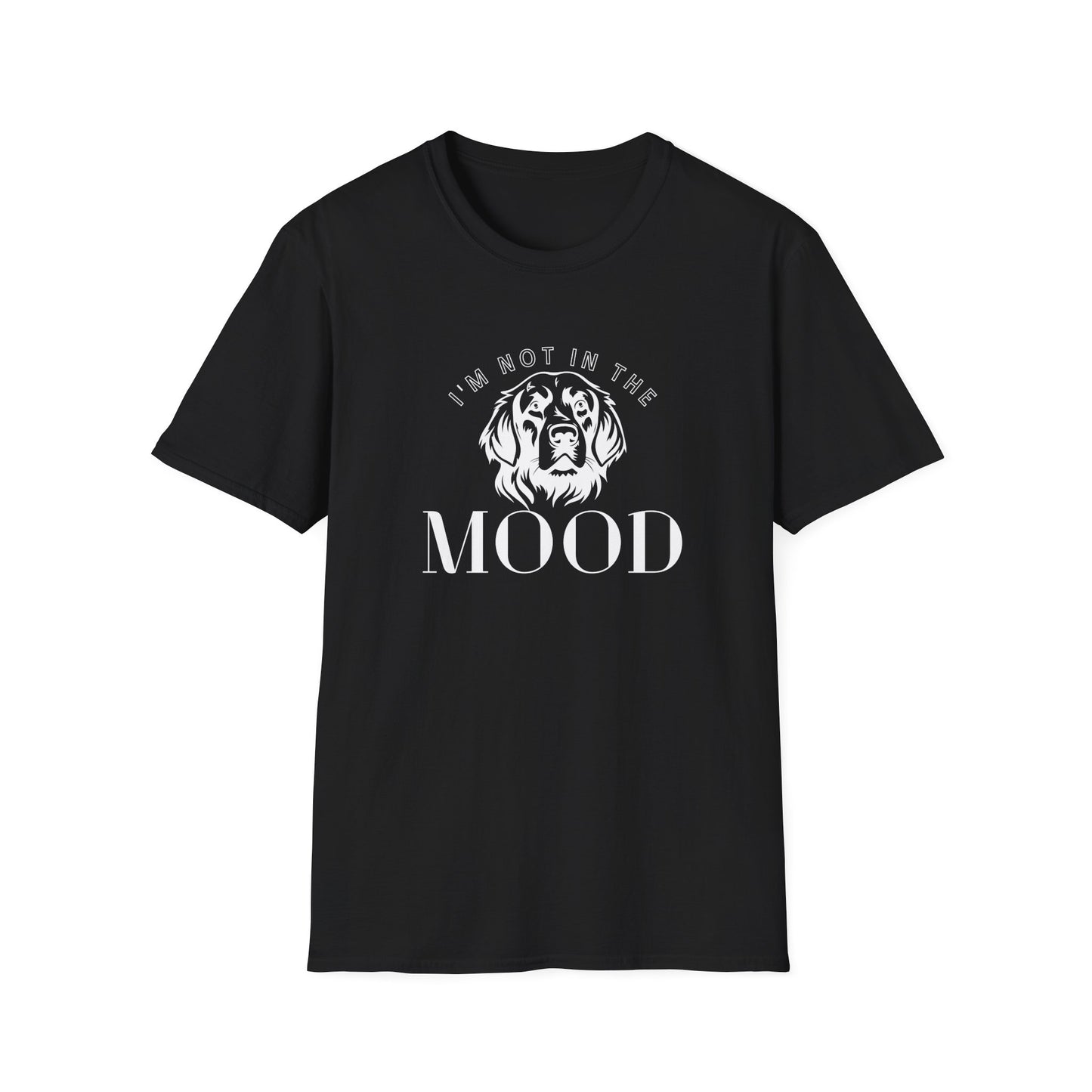 Not In The Mood Dog T-Shirt - Funny Moody Dog Silhouette Tee for Pet Lovers, Casual Comfort Tee, Everyday Wear, Gift for Him/Her