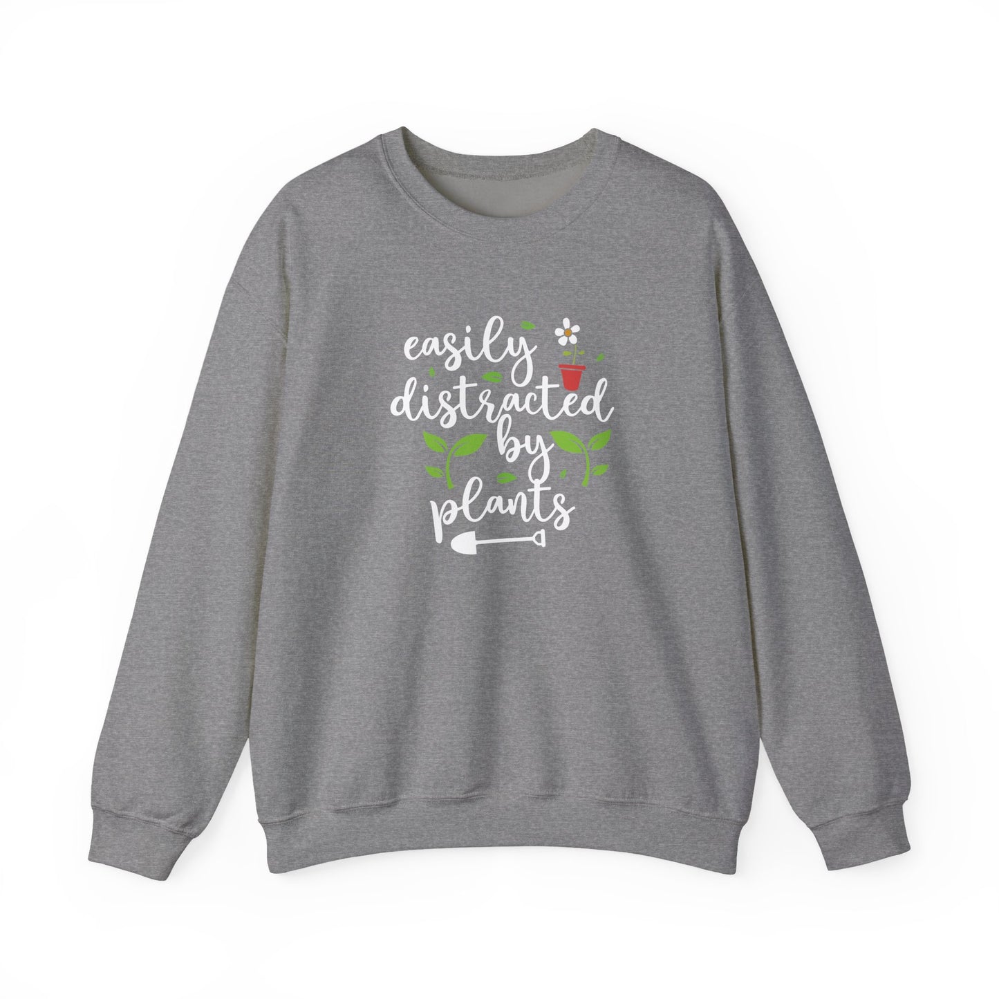 Easily Distracted By Plants Crewneck Sweatshirt