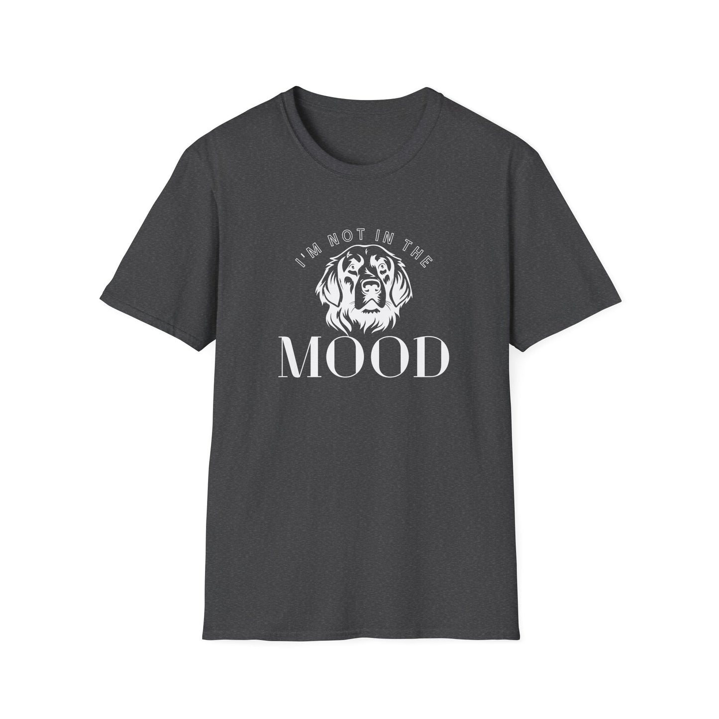 Not In The Mood Dog T-Shirt - Funny Moody Dog Silhouette Tee for Pet Lovers, Casual Comfort Tee, Everyday Wear, Gift for Him/Her