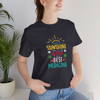Sunshine Is The Best Medicine Short Sleeve T Shirt