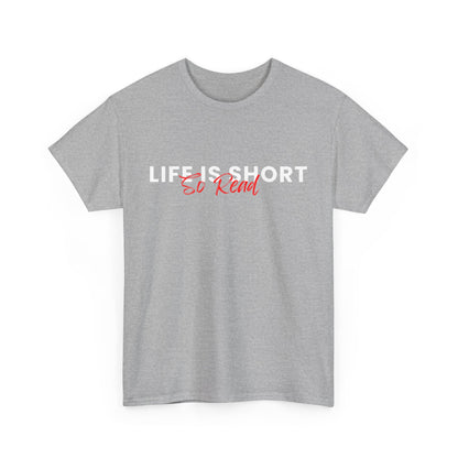 Life Is Short So Read Unisex Heavy Cotton T Shirt