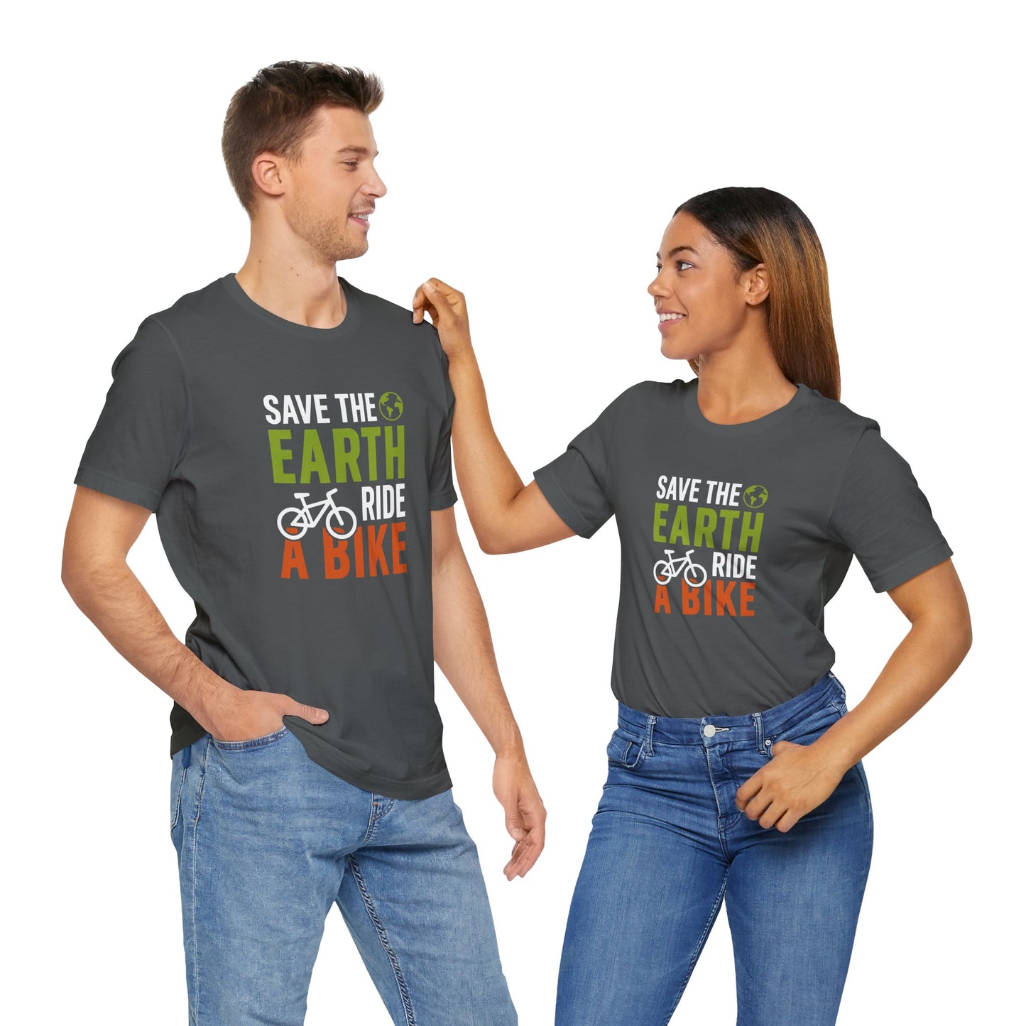 Save The Earth Ride A Bike Short Sleeve T Shirt