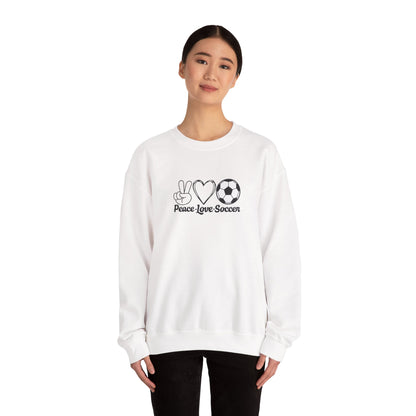 Peace Love Soccer Crewneck Sweatshirt
