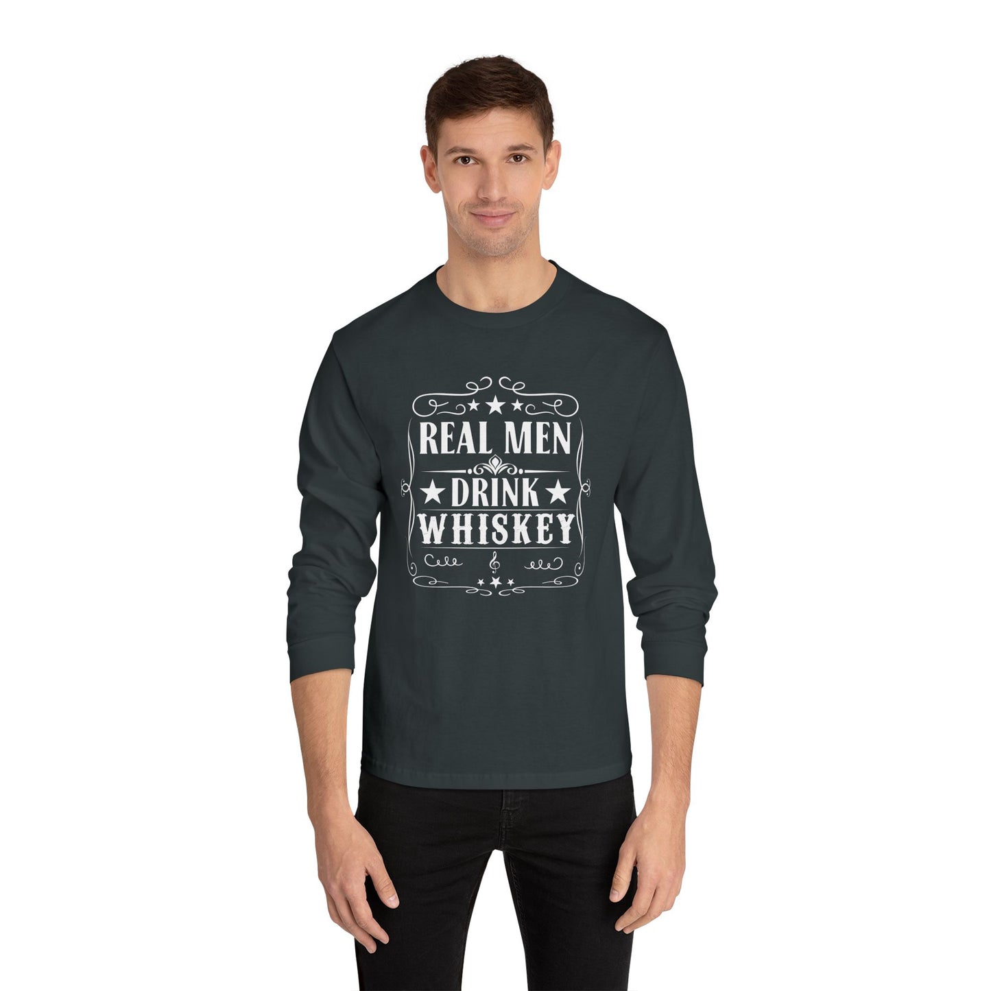 Real Men Drink Whiskey Crewneck Sweatshirt