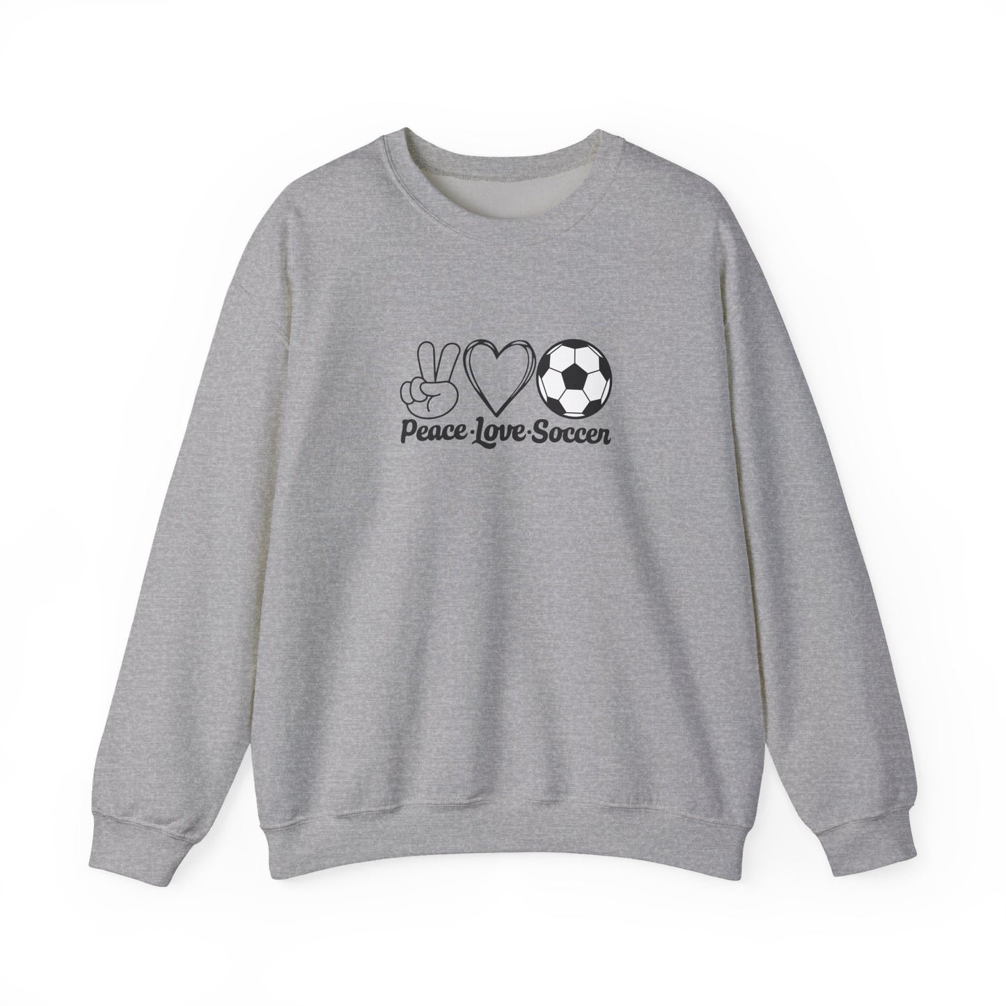 Peace Love Soccer Crewneck Sweatshirt