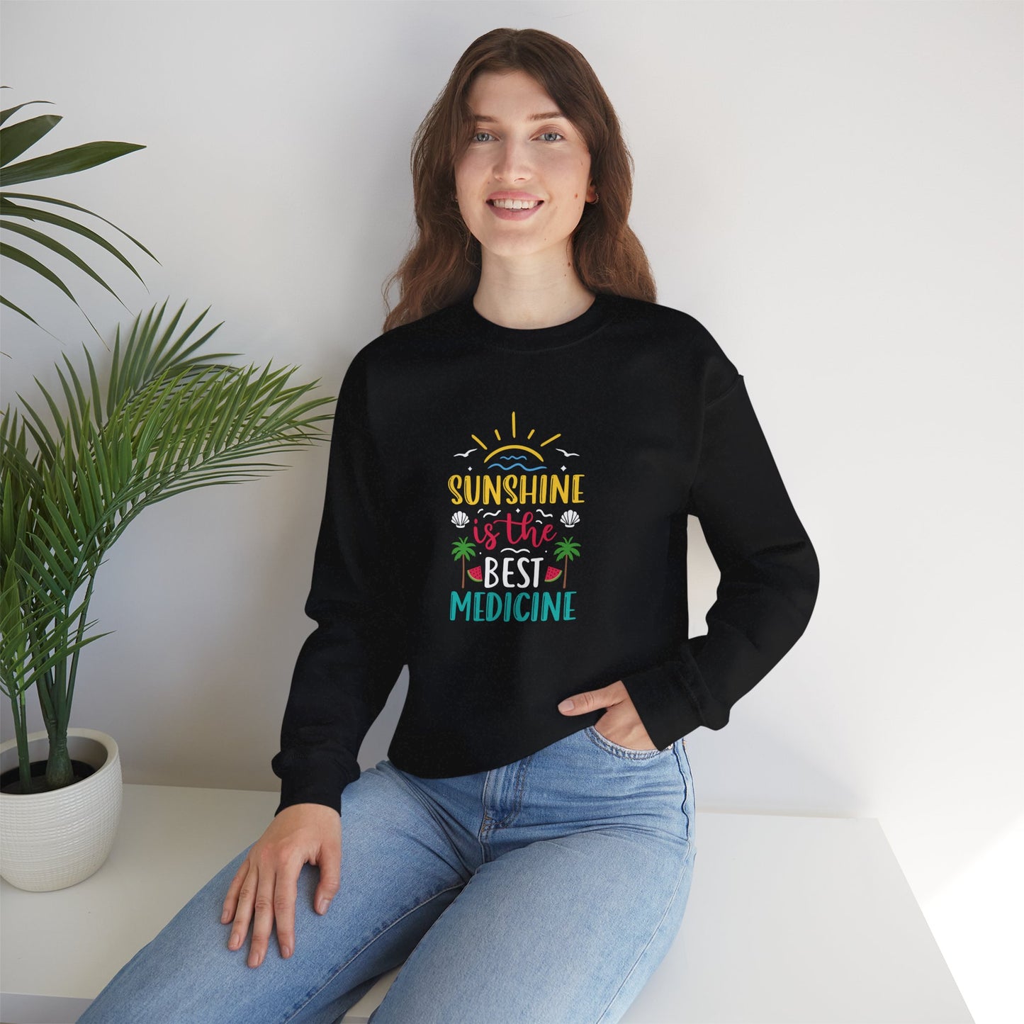 Sunshine Is The Best Medicine Crewneck Sweatshirt