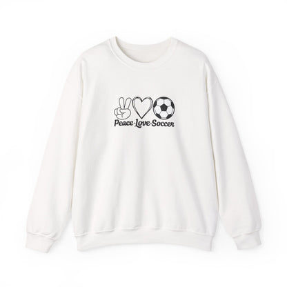 Peace Love Soccer Crewneck Sweatshirt