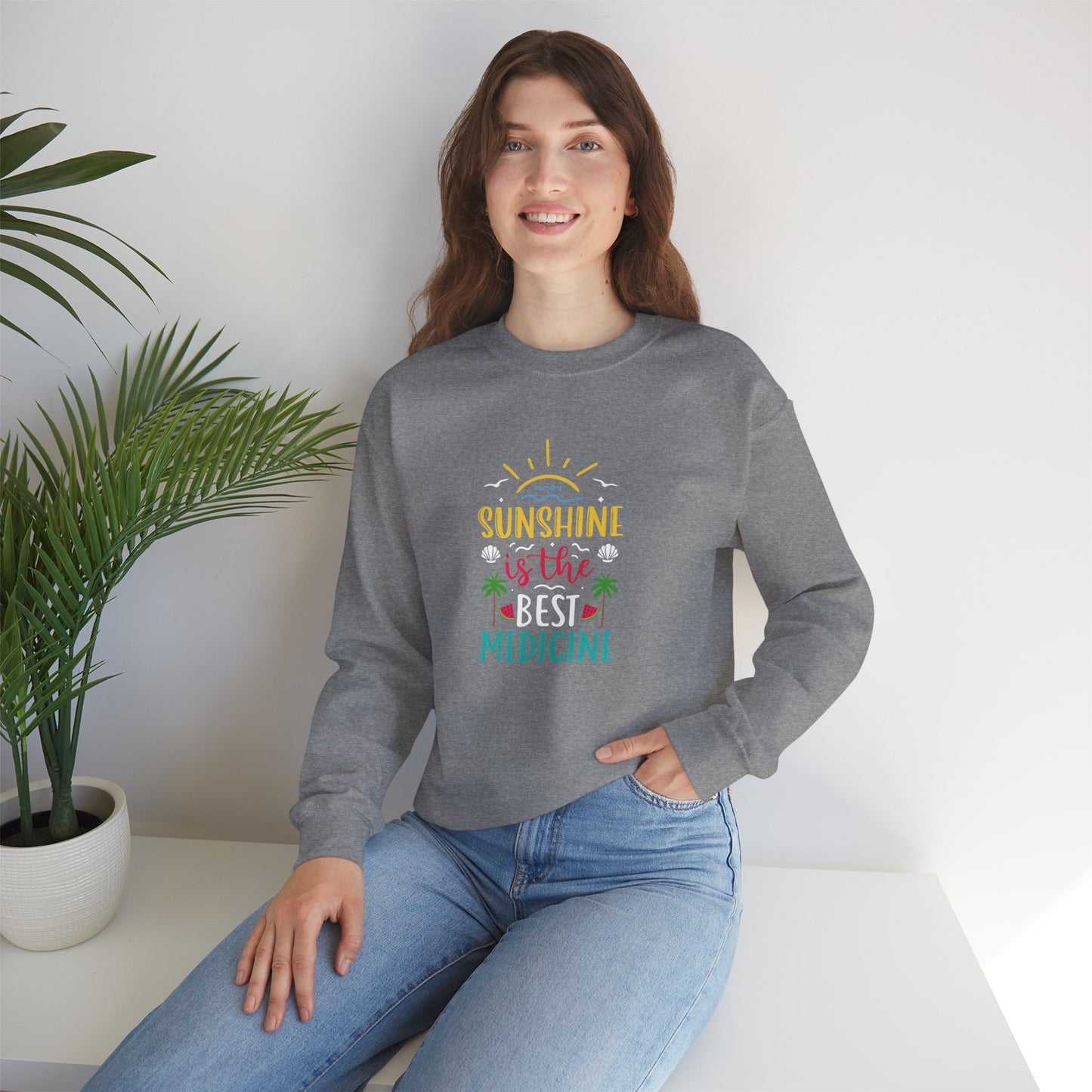 Sunshine Is The Best Medicine Crewneck Sweatshirt