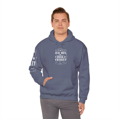 Real Men Drink Whiskey Hooded Sweatshirt