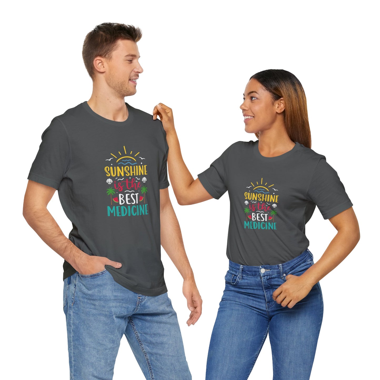 Sunshine Is The Best Medicine Short Sleeve T Shirt