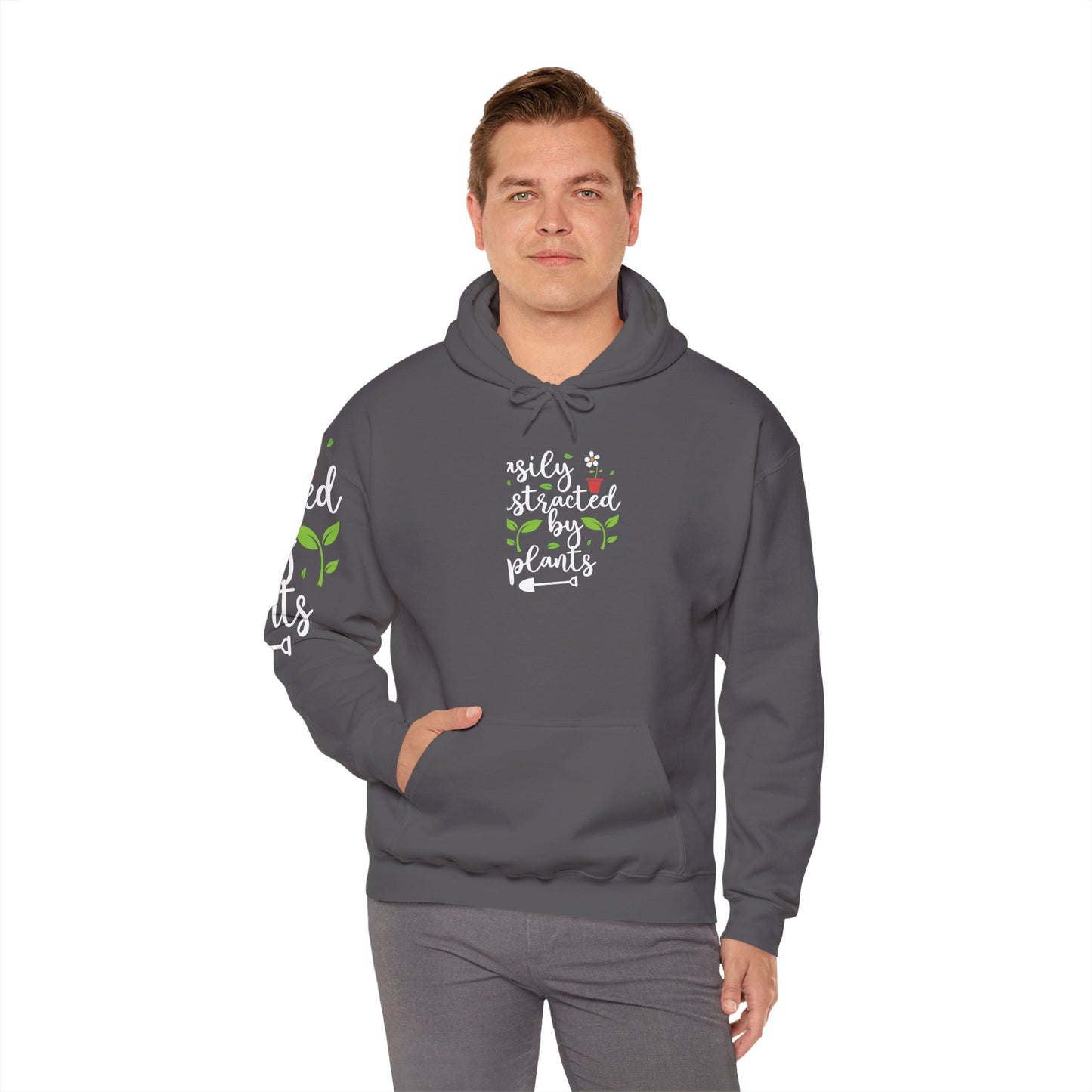 Easily Distracted By Plants Hooded Sweatshirt