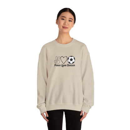 Peace Love Soccer Crewneck Sweatshirt