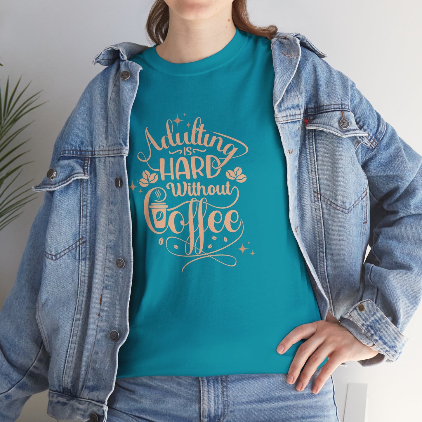 Coffee Because Adulting is Hard, Coffee Shirt , Gifts About Coffee, Funny Shirt, Funny Coffee Shirt, Unisex Ladies Tee, Tee Shirt