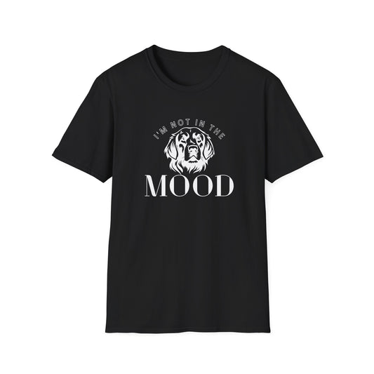 Not In The Mood Dog T-Shirt - Funny Moody Dog Silhouette Tee for Pet Lovers, Casual Comfort Tee, Everyday Wear, Gift for Him/Her