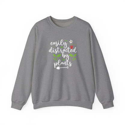 Easily Distracted By Plants Crewneck Sweatshirt