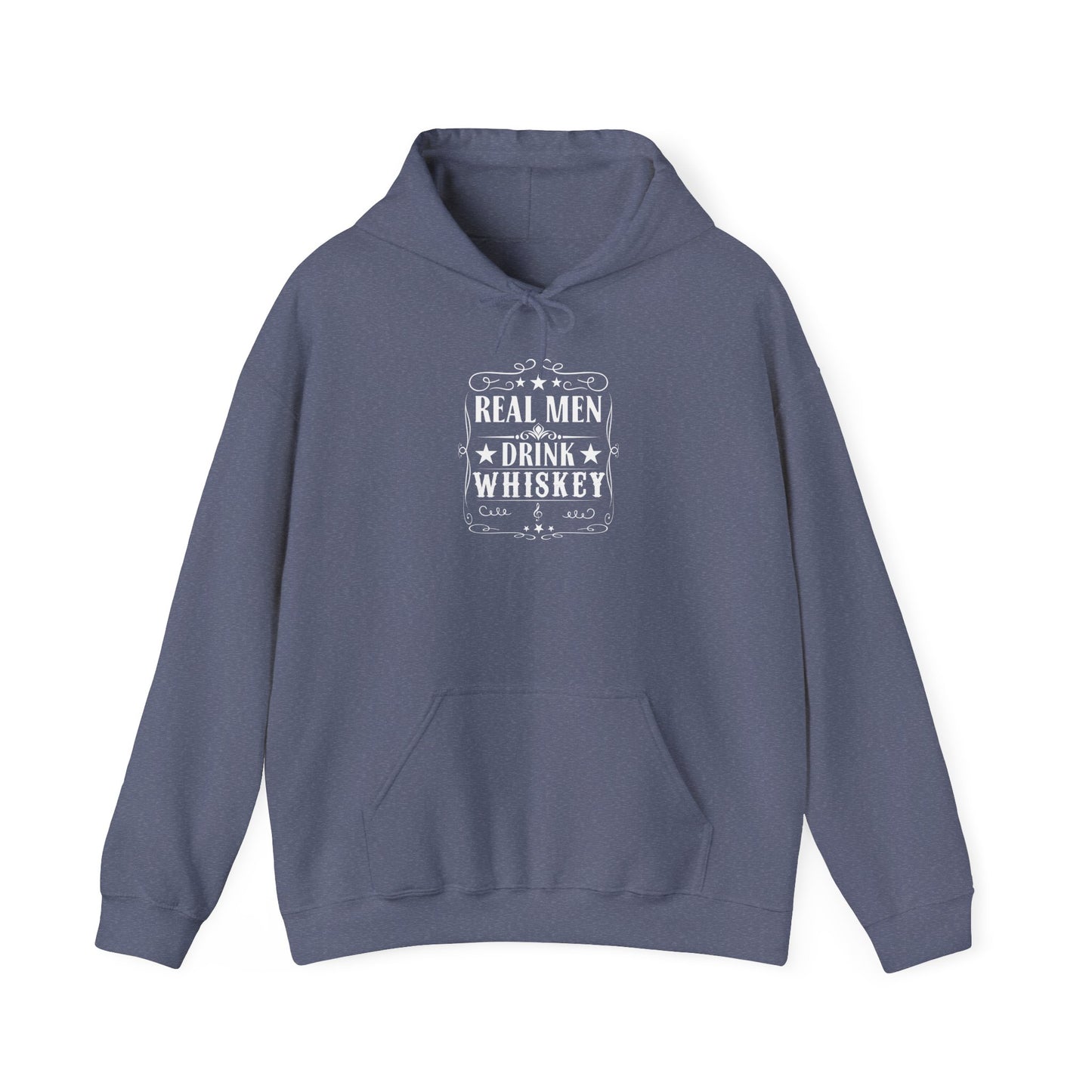 Real Men Drink Whiskey Hooded Sweatshirt