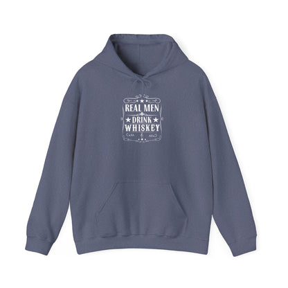 Real Men Drink Whiskey Hooded Sweatshirt