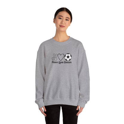 Peace Love Soccer Crewneck Sweatshirt