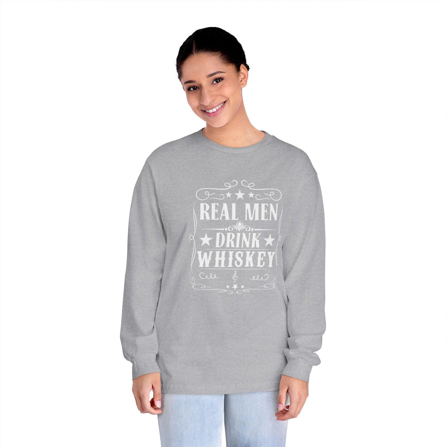 Real Men Drink Whiskey Crewneck Sweatshirt
