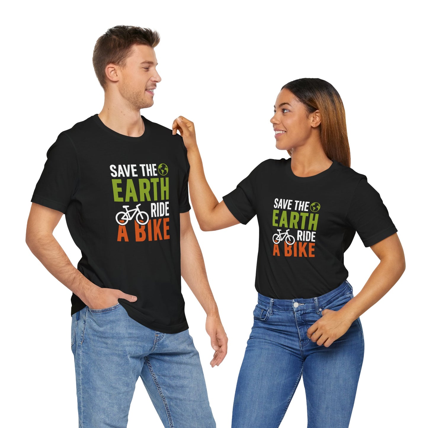 Save The Earth Ride A Bike Short Sleeve T Shirt