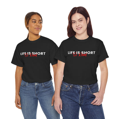 Life Is Short So Read Unisex Heavy Cotton T Shirt
