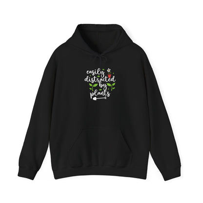 Easily Distracted By Plants Hooded Sweatshirt