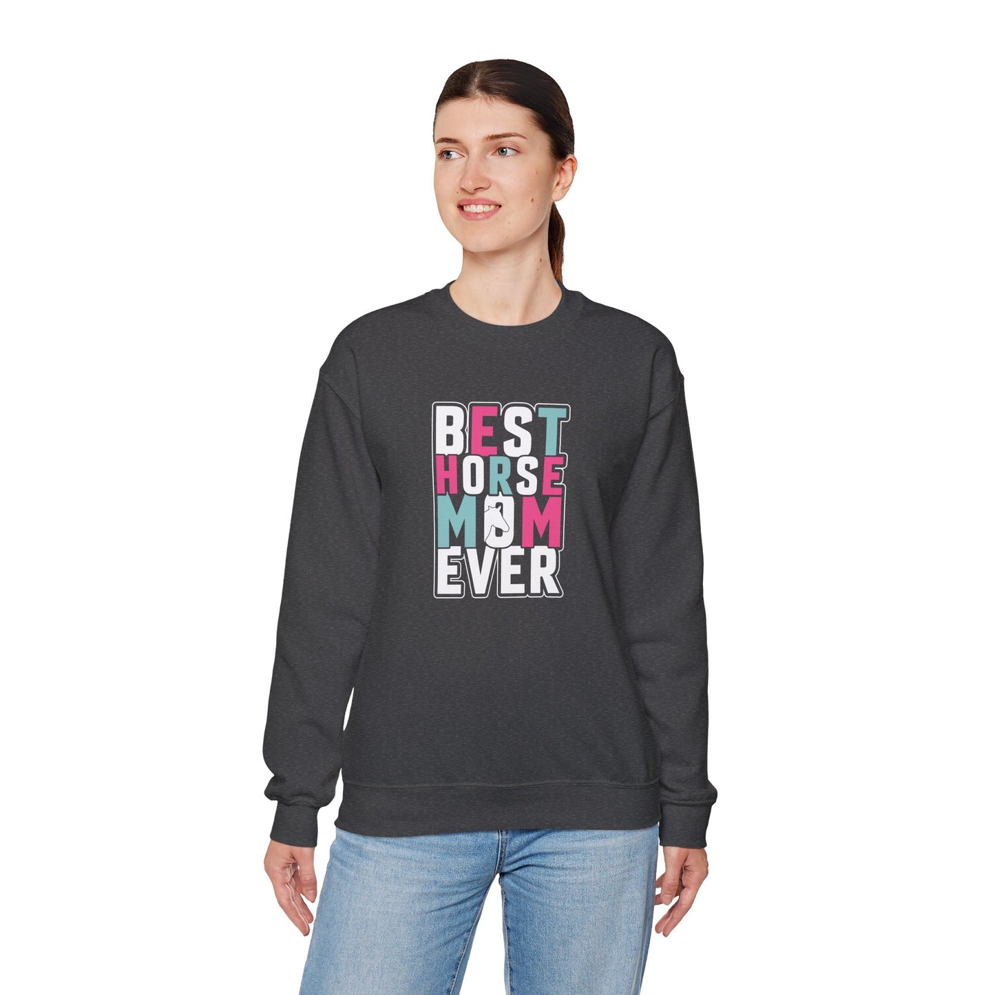 Best Horse Mom Ever Crewneck Sweatshirt