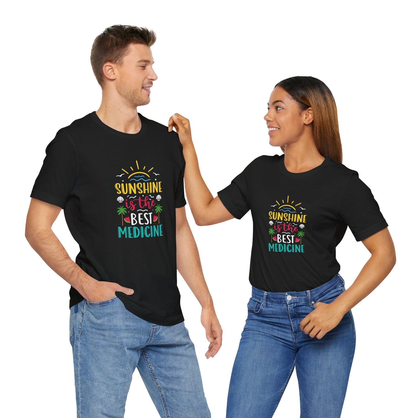 Sunshine Is The Best Medicine Short Sleeve T Shirt