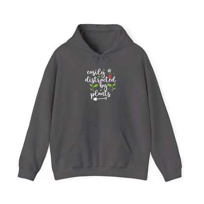 Easily Distracted By Plants Hooded Sweatshirt