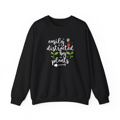 Easily Distracted By Plants Crewneck Sweatshirt