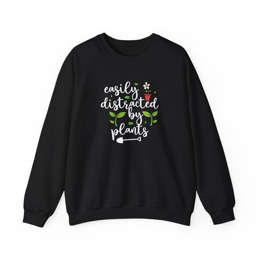Easily Distracted By Plants Crewneck Sweatshirt