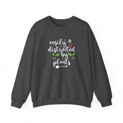 Easily Distracted By Plants Crewneck Sweatshirt